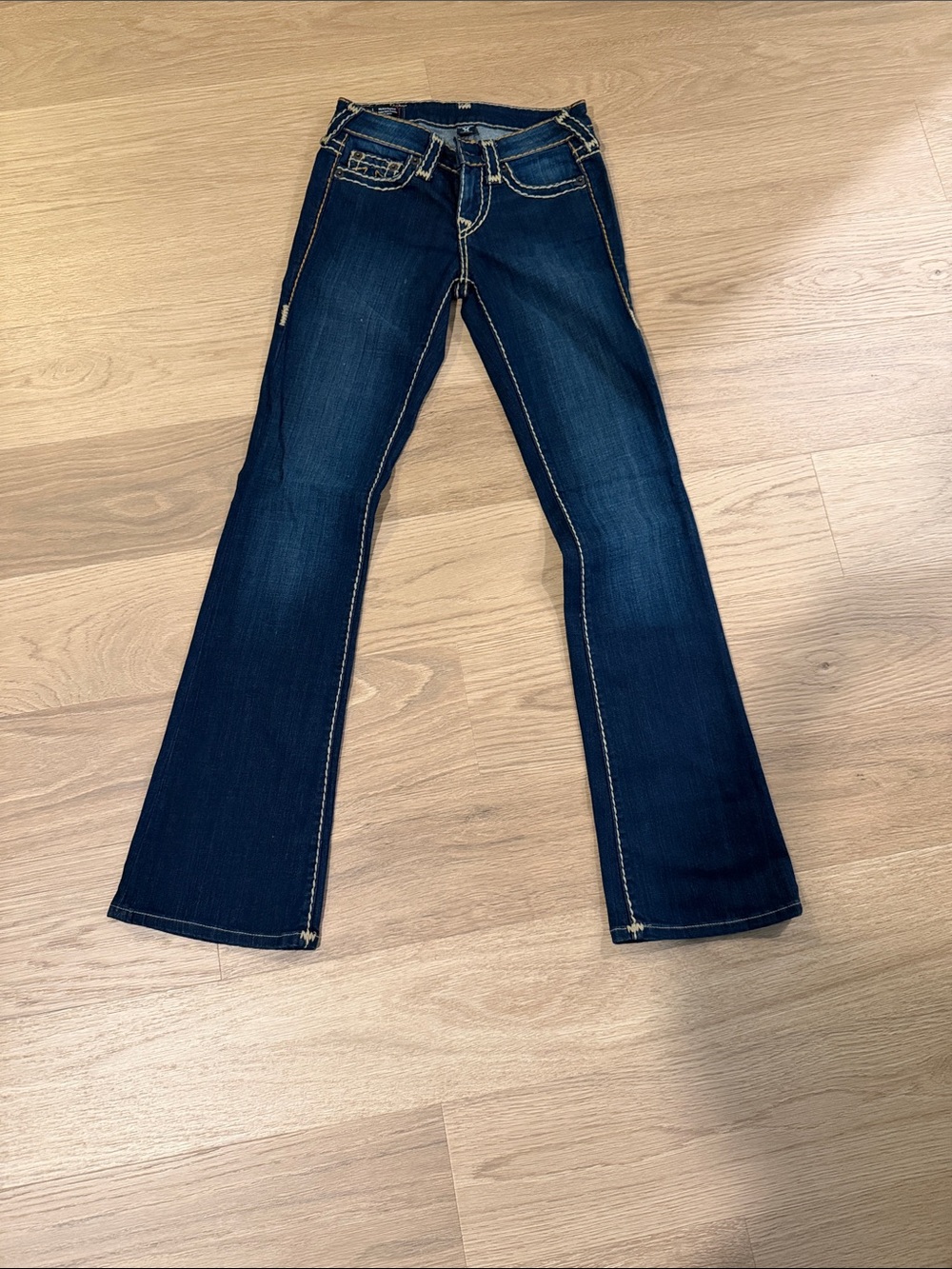 True Religion Dark Indigo Flare Jeans